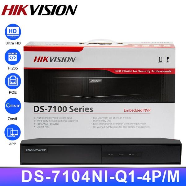 hikvision original nvr ds-7104ni-q1 / 4p / m 4ch poe nvr 6mp view 4mp запись h.265 + sata для poe ipc безопасность сетевой видеорегистратор, Black;white
hikvision original nvr ds-7104ni-q1 / 4p / m 4ch poe nvr 6mp view 4mp запись h.265 + sata для poe ipc безопасность сетевой видеорегистратор, Black;white