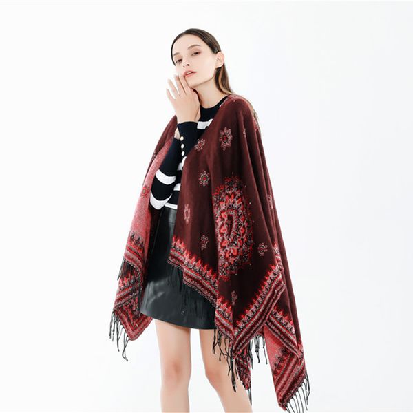 2020 style new fall and winter versatile geometric printing winter thermal tassel shawl, Blue;gray
2020 style new fall and winter versatile geometric printing winter thermal tassel shawl, Blue;gray
