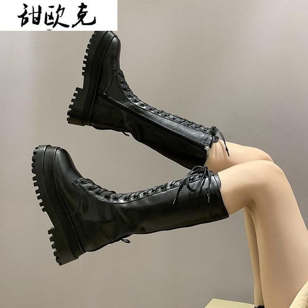 high platform boots women mid-calf boots thick bottom motorcycle female punk shoes autumn winter shoes botas de mujer, Black
high platform boots women mid-calf boots thick bottom motorcycle female punk shoes autumn winter shoes botas de mujer, Black