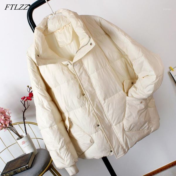 women's down & parkas ftlzz winter women loose stand collar black coat 90% white duck ultra light long sleeve warm snow outwear1
women's down & parkas ftlzz winter women loose stand collar black coat 90% white duck ultra light long sleeve warm snow outwear1