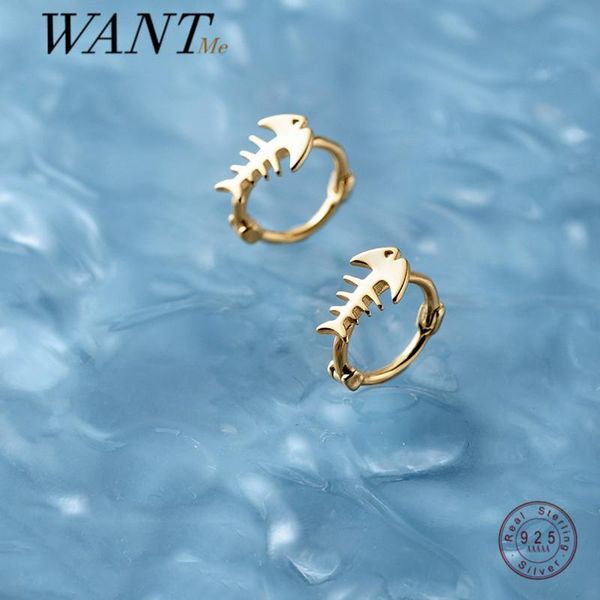 hoop & huggie wantme genuine 925 sterling silver ocean creative fish bone simple small earrings for women romantic punk party jewelry, Golden;silver
hoop & huggie wantme genuine 925 sterling silver ocean creative fish bone simple small earrings for women romantic punk party jewelry, Golden;silver