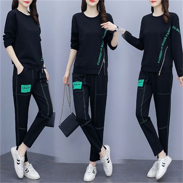 lazer sets of women's pants korean letter wrap clothes wholesale femme two pieces womens outfits training jdp4, White
lazer sets of women's pants korean letter wrap clothes wholesale femme two pieces womens outfits training jdp4, White