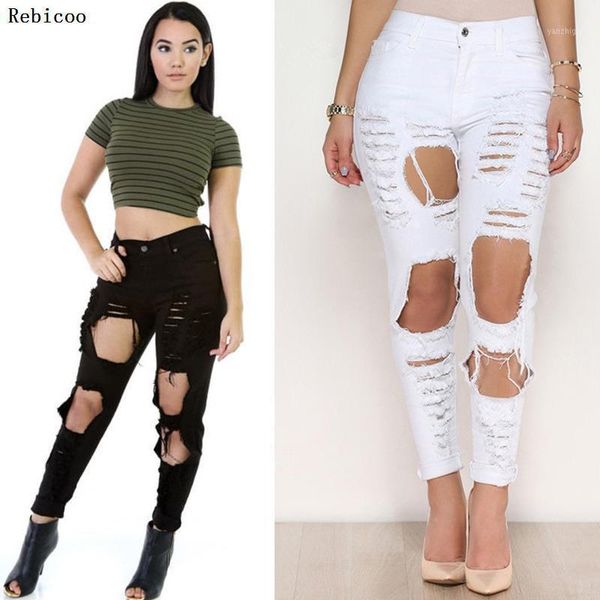 spring and autumn new hole tearing jeans lady casual fashion buckle personalized beggars high waist slim stretch pant1, Blue
spring and autumn new hole tearing jeans lady casual fashion buckle personalized beggars high waist slim stretch pant1, Blue