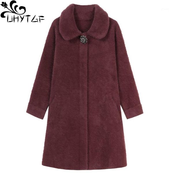 uhytgf 6xl plus size coat women quality mink fleece autumn wool jacket double-sided cashmere casual warm winter woolen coat 10521, Black
uhytgf 6xl plus size coat women quality mink fleece autumn wool jacket double-sided cashmere casual warm winter woolen coat 10521, Black