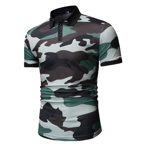 hcxy brand clothing 2019 summer new fashion men's camouflage shirt men polo shits male polos casual army green blue, White;black
hcxy brand clothing 2019 summer new fashion men's camouflage shirt men polo shits male polos casual army green blue, White;black