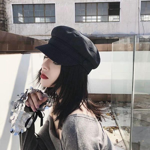 summer women baker's hat beach hats sun hat caps shade travel walking beach sports cap, Black;white
summer women baker's hat beach hats sun hat caps shade travel walking beach sports cap, Black;white