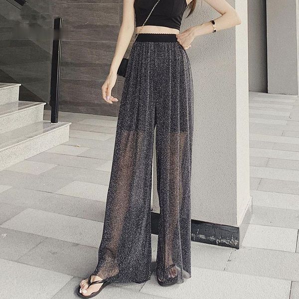 zoulv summer long loose mesh sheer pants korean plus size women white see through wide leg high waist casual trousers beach, Black;white
zoulv summer long loose mesh sheer pants korean plus size women white see through wide leg high waist casual trousers beach, Black;white