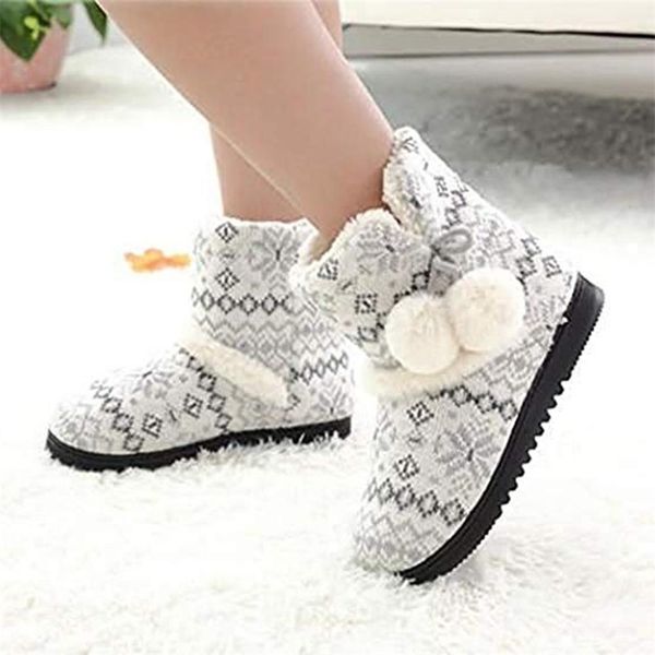 women winter warm shoes knitting boots women's cute cartoon warm soft plush home short boots cotton shoes#g3 y201026, Black 
women winter warm shoes knitting boots women's cute cartoon warm soft plush home short boots cotton shoes#g3 y201026, Black