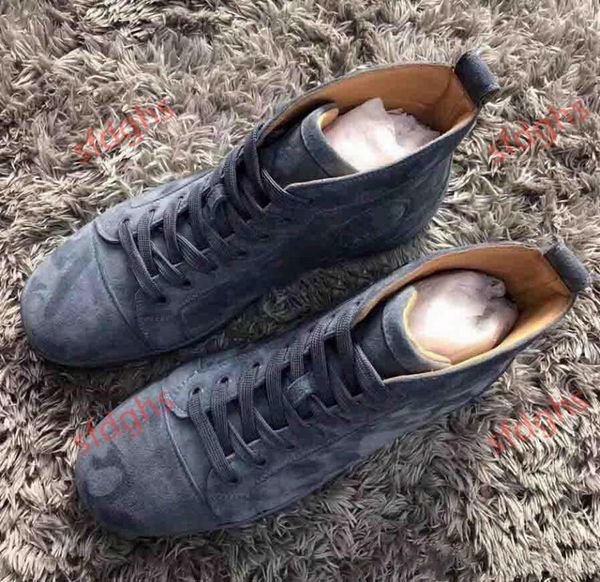2021 suede genuine leather sneakers high famous red bottom sneakers shoes men women causal wedding party dress shoes, Black
2021 suede genuine leather sneakers high famous red bottom sneakers shoes men women causal wedding party dress shoes, Black
