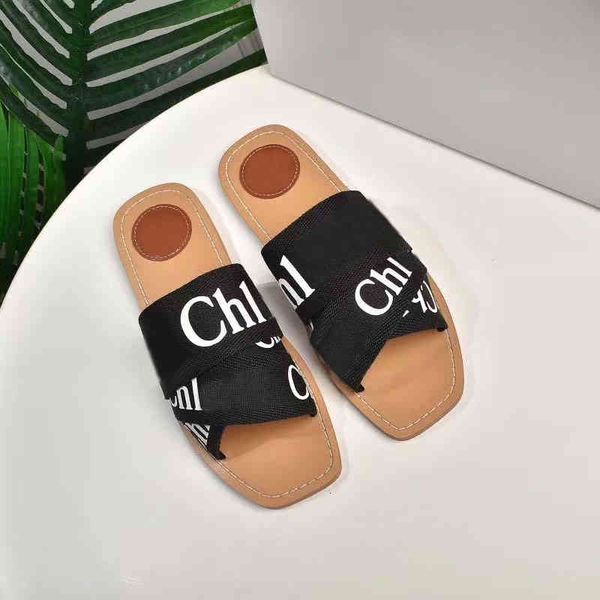 women designer woody mules fflat slippers slide sandal deisgner lady lettering fabric outdoor leather sole slides sandals with box, Black
women designer woody mules fflat slippers slide sandal deisgner lady lettering fabric outdoor leather sole slides sandals with box, Black