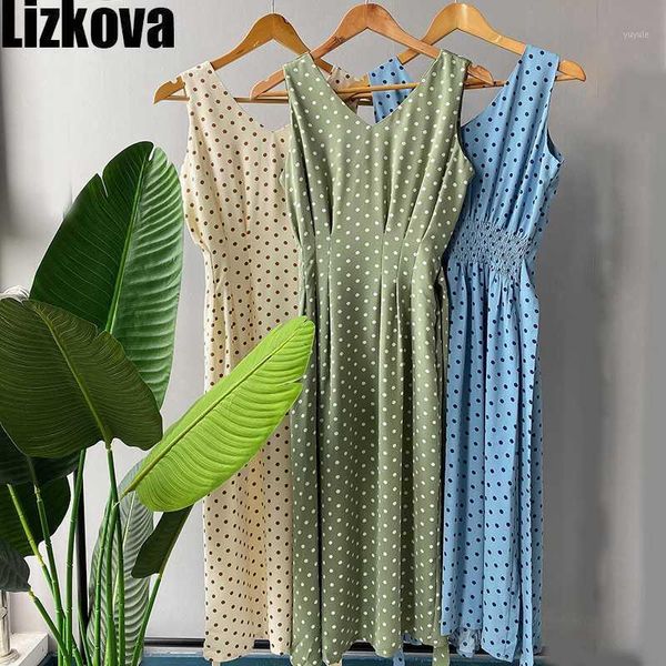 lizkova summer sleeveless dot dress women green v-neck tunic bandage elegant dress 2020 plus size tank1, Black;gray
lizkova summer sleeveless dot dress women green v-neck tunic bandage elegant dress 2020 plus size tank1, Black;gray