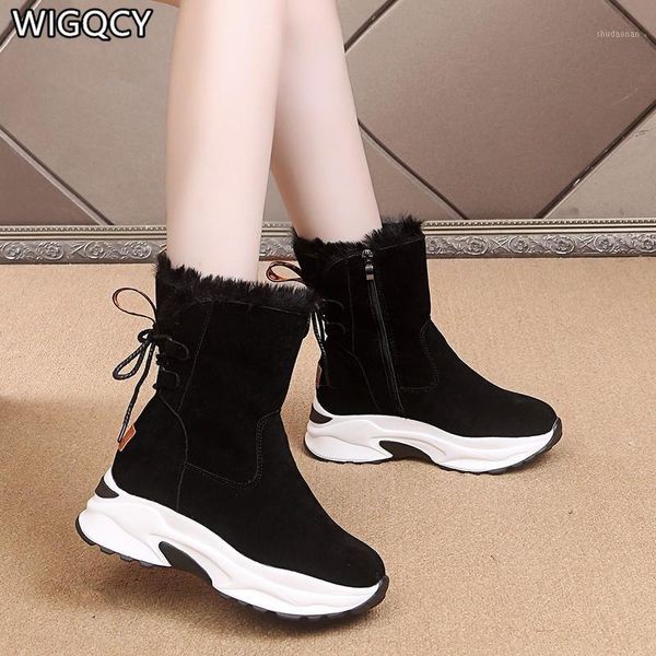 boots 2021 autumn and winter plus velvet warm mid-tube muffin bottom non-slip lace-up side zipper snow women1, Black
boots 2021 autumn and winter plus velvet warm mid-tube muffin bottom non-slip lace-up side zipper snow women1, Black