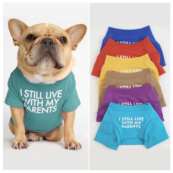 2020 fashion letters printed summer dog t-shirt pure cotton dog clothes for french bulldog soft breathable pet costume s-xxl
2020 fashion letters printed summer dog t-shirt pure cotton dog clothes for french bulldog soft breathable pet costume s-xxl