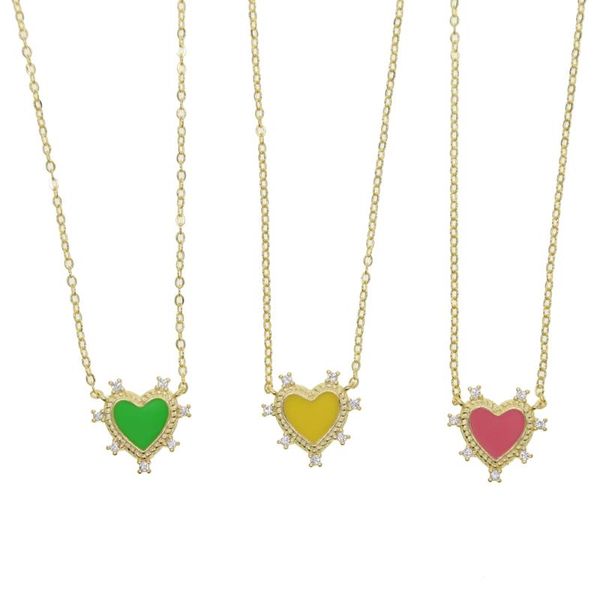 simple cute heart style enamel dangle necklace bohemian chain link choker pendant necklace fashion jewelry for women daily party, Silver
simple cute heart style enamel dangle necklace bohemian chain link choker pendant necklace fashion jewelry for women daily party, Silver