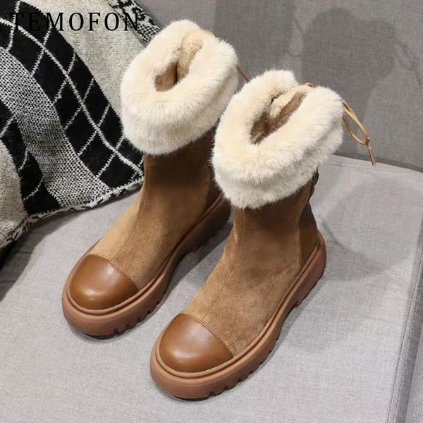 temofon winter snow boots women 2020 new suede martin warm plush ankle boots chunky heel fashion ladies cotton shoes hvt1507, Black
temofon winter snow boots women 2020 new suede martin warm plush ankle boots chunky heel fashion ladies cotton shoes hvt1507, Black