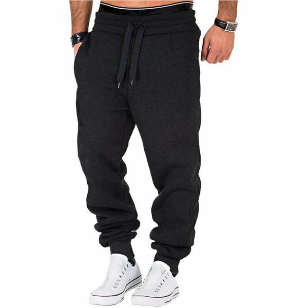 man sweatpants drawstring exercise gym exercise casual trousers jogging pants, Black
man sweatpants drawstring exercise gym exercise casual trousers jogging pants, Black