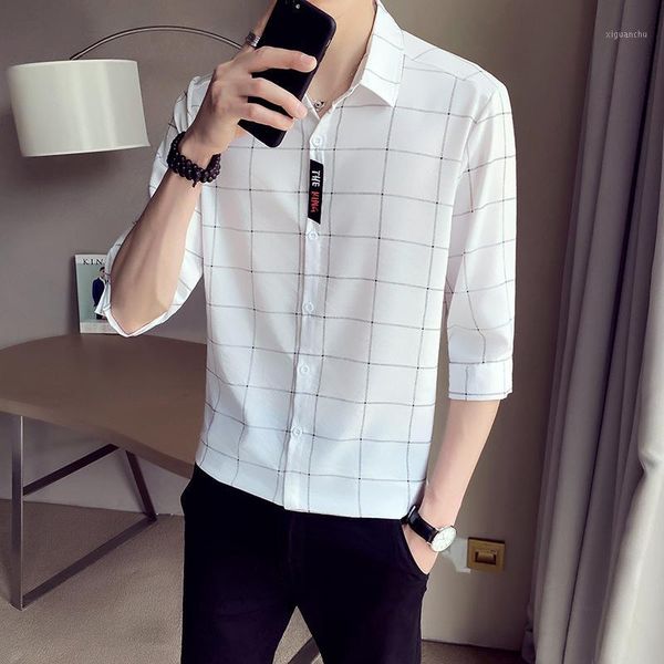 mens dress shirts short sleeve shirts plaid shirt soft breathable male smart casual street wear shirt men summer half1, White;black
mens dress shirts short sleeve shirts plaid shirt soft breathable male smart casual street wear shirt men summer half1, White;black
