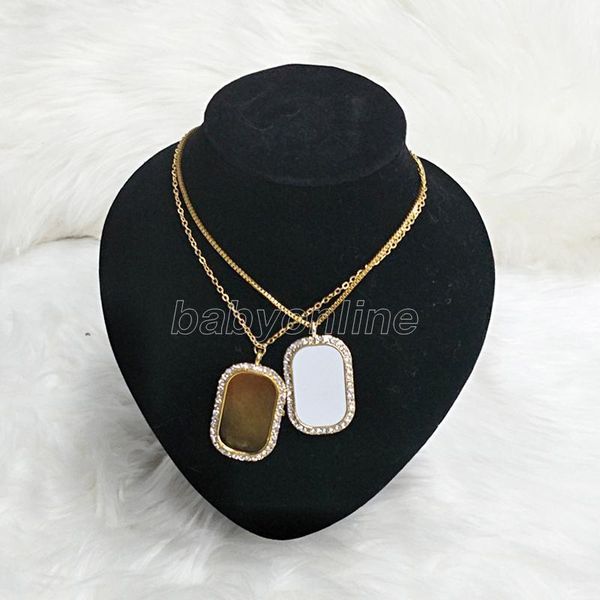 50pcs/lot sublimation alloy necklace printable pendant with chain women birthday party wedding jewelry, Black
50pcs/lot sublimation alloy necklace printable pendant with chain women birthday party wedding jewelry, Black