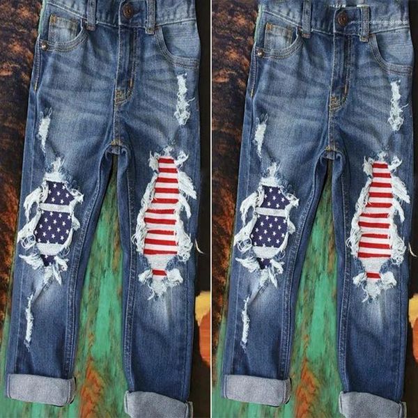clothing womens designer jeans usa national flag patchwork solid color ripped panelled straight pants fashion female, Blue
clothing womens designer jeans usa national flag patchwork solid color ripped panelled straight pants fashion female, Blue