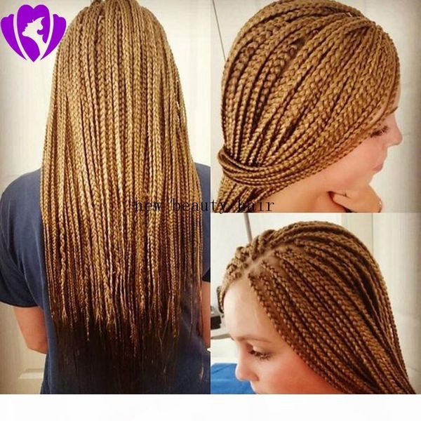 stock natural blonde braided box braids synthetic lace front wigs brazilian hair full lace front wig braiding heat resistant fiber hair, Black
stock natural blonde braided box braids synthetic lace front wigs brazilian hair full lace front wig braiding heat resistant fiber hair, Black