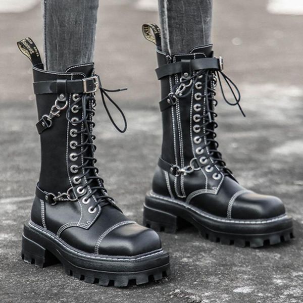 boots rosetic 41 plus size punk motorcycle women leather high platform heel shoes gothic autumn spring, Black
boots rosetic 41 plus size punk motorcycle women leather high platform heel shoes gothic autumn spring, Black