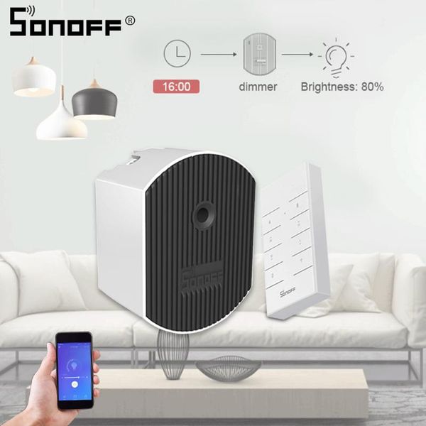 

smart automation modules sonoff d1/rm433 dimmer wifi switch 433mhz rf/app/voice remote control adjust light brightness works with google hom
