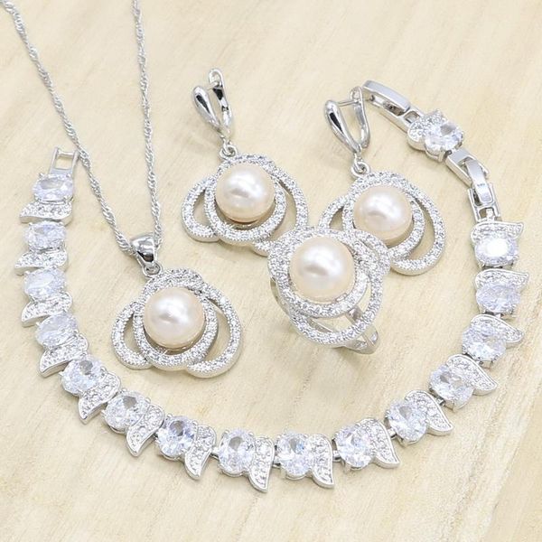 pearl jewelry sets for women silver color wihte zircon bracelet earrings pendant necklace rings gift box
pearl jewelry sets for women silver color wihte zircon bracelet earrings pendant necklace rings gift box
