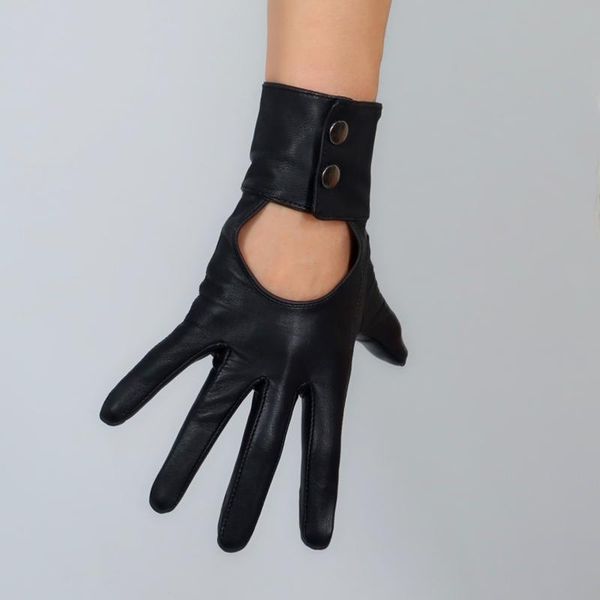 five fingers gloves touch screen real leather female 25cm pure sheepskin black hollow button backless slim women wzp42, Blue;gray
five fingers gloves touch screen real leather female 25cm pure sheepskin black hollow button backless slim women wzp42, Blue;gray