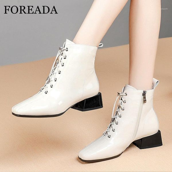 boots foreada real leather ankle med heel woman zip block shoes lace up square toe female short white size 421, Black
boots foreada real leather ankle med heel woman zip block shoes lace up square toe female short white size 421, Black