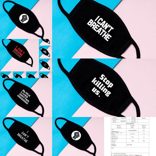 factory in stock i cant breathe face washable cotton black lives matter masks fashion designer mask for adults ph41m
factory in stock i cant breathe face washable cotton black lives matter masks fashion designer mask for adults ph41m