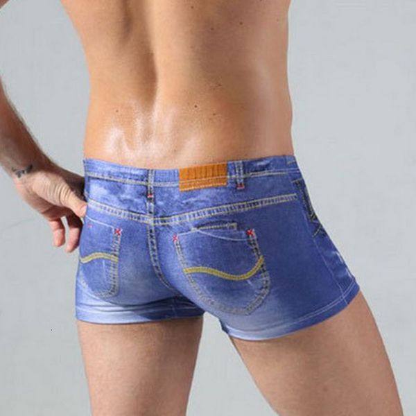 men printed denim boxer shorts men's panties summer male cotton underwear u convex pouch boxershorts underpant, Black;white
men printed denim boxer shorts men's panties summer male cotton underwear u convex pouch boxershorts underpant, Black;white