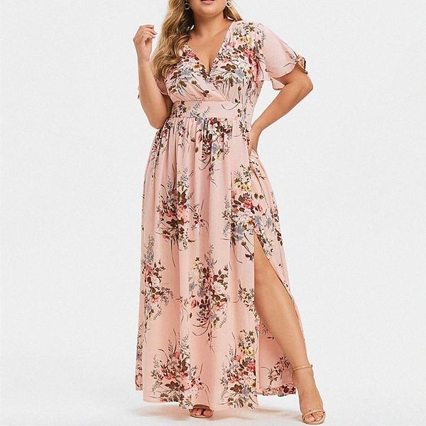 women's plus size a line dress floral v neck split long sleeve fall spring casual maxi long dress daily vacation dress 20zt#, Black
women's plus size a line dress floral v neck split long sleeve fall spring casual maxi long dress daily vacation dress 20zt#, Black