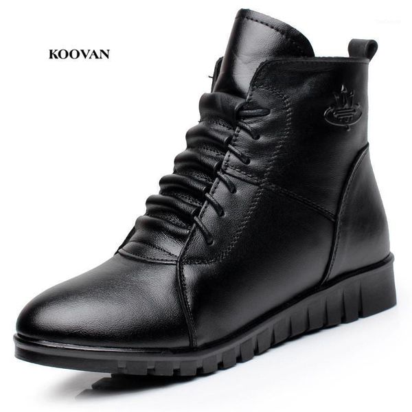 boots koovan women winter mommy shoes 2021 cotton womens cowhide leather flat ankle middle-aged warm side zip 35-431, Black
boots koovan women winter mommy shoes 2021 cotton womens cowhide leather flat ankle middle-aged warm side zip 35-431, Black