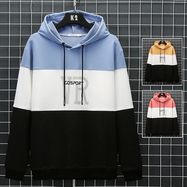 hooded sweaterautumn and winter new color contrast splicing sweater men's fashion brand loose hooded sweater men's fashion ortgj, Black
hooded sweaterautumn and winter new color contrast splicing sweater men's fashion brand loose hooded sweater men's fashion ortgj, Black