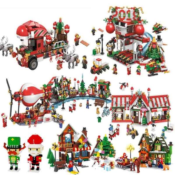 2020 new series advent calendar santa claus train journey figures building block toy for children christmas no box 
2020 new series advent calendar santa claus train journey figures building block toy for children christmas no box