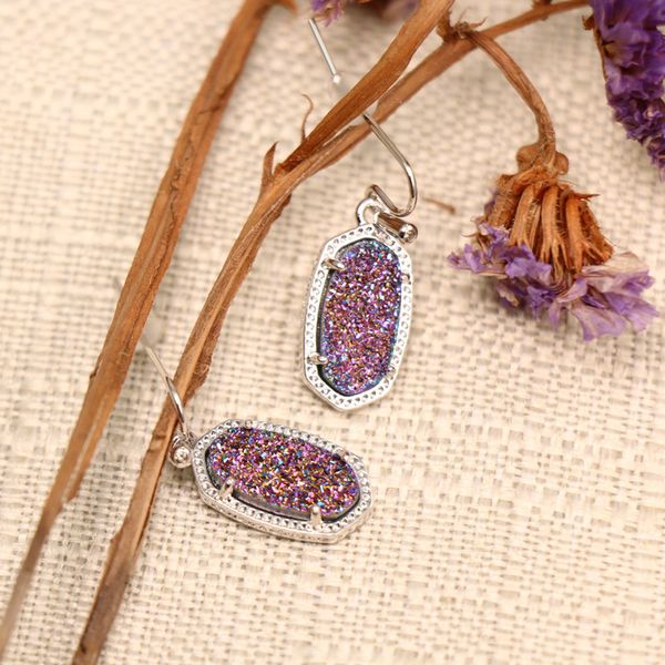 european and american fashion women's oval spar earrings geometric shape abalone earrings, Silver
european and american fashion women's oval spar earrings geometric shape abalone earrings, Silver