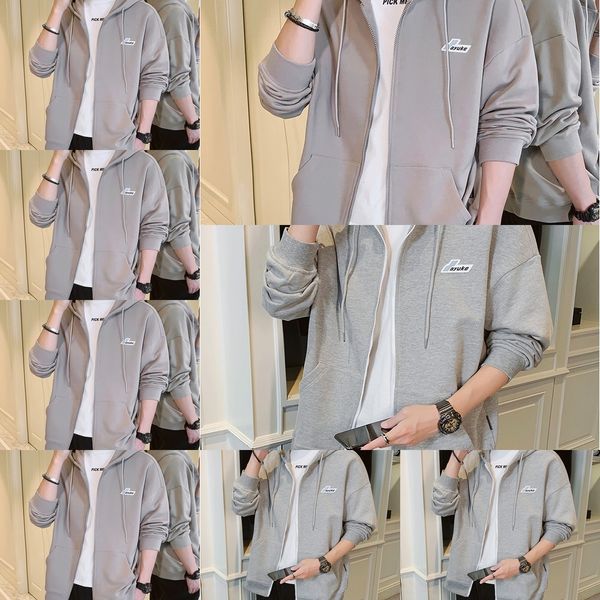 2acac 2020 men's spring and autumn trendy style korean hoodie sweater jacket hoodie coat casual coat autumn men's loose islnw, Black
2acac 2020 men's spring and autumn trendy style korean hoodie sweater jacket hoodie coat casual coat autumn men's loose islnw, Black
