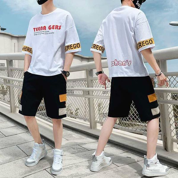 hip hop men tracksuit new summer t-shirts + shorts sets 2 pieces loose sets streetwear for man good quality cotton casual set1, Gray
hip hop men tracksuit new summer t-shirts + shorts sets 2 pieces loose sets streetwear for man good quality cotton casual set1, Gray