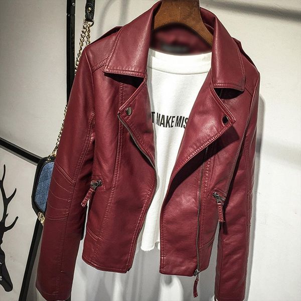 women autumn winter zipper soft leather jackets female black slim cool lady pu leather jackets fashion short faux coat
women autumn winter zipper soft leather jackets female black slim cool lady pu leather jackets fashion short faux coat