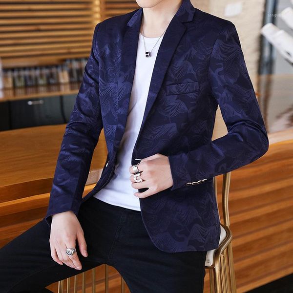 men's 2020 autumn bird printing personalized floral suit slim small suit teenagers1, White;black
men's 2020 autumn bird printing personalized floral suit slim small suit teenagers1, White;black