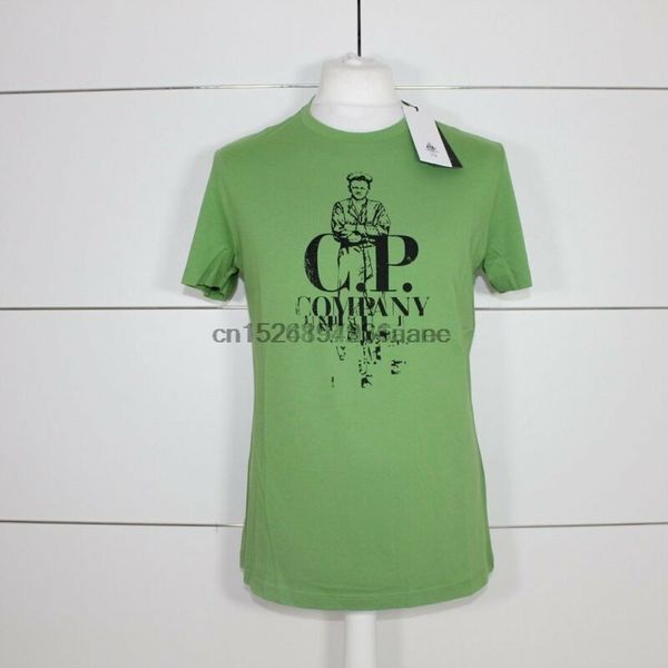 cp company green logo sailor t-shirt sport hooded sweatshirt hoodie