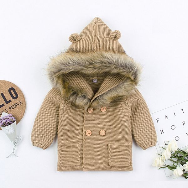 pudcoco newborn baby boy girl clothes solid color knitting warm outwear hooded coat cardigans winter jacket clothes outfit q1103, Blue;gray
pudcoco newborn baby boy girl clothes solid color knitting warm outwear hooded coat cardigans winter jacket clothes outfit q1103, Blue;gray