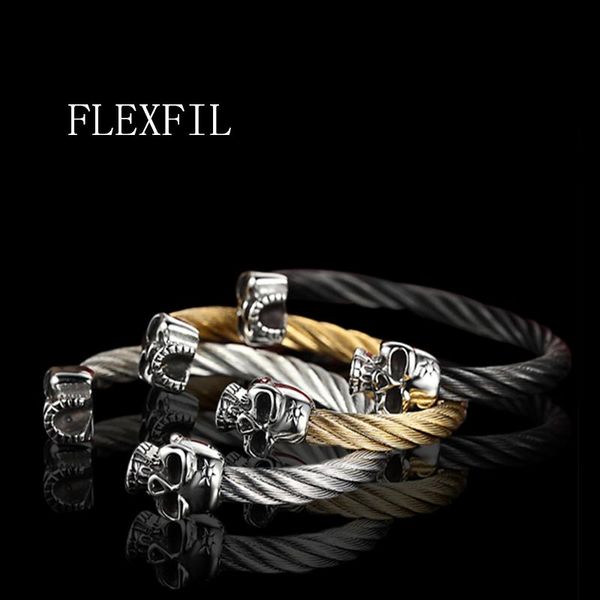 flexfil men's bracelet titanium steel fashion metal weave brand skeleton male jewelry gifts bangles accessoris, Golden;silver
flexfil men's bracelet titanium steel fashion metal weave brand skeleton male jewelry gifts bangles accessoris, Golden;silver