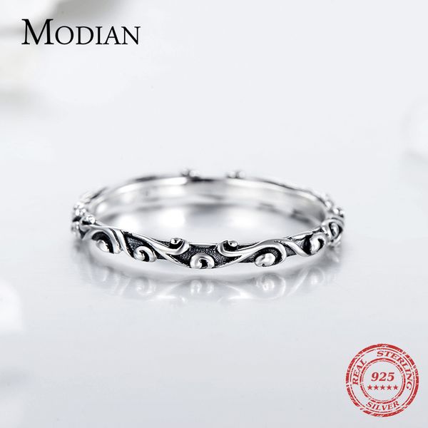 modian 100% real 925 sterling silver vintage pattern stackable classic finger ring for women fashion wedding christmas jewelry fashion desig
modian 100% real 925 sterling silver vintage pattern stackable classic finger ring for women fashion wedding christmas jewelry fashion desig