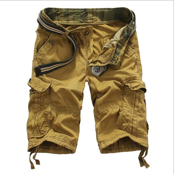 men's overalls multi pocket wash shorts, White;black
men's overalls multi pocket wash shorts, White;black