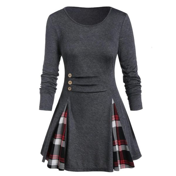 shirt women autumn winter long sleeve tartan tunic pullover irregular plaid print pullover blusas feminina plus size, White
shirt women autumn winter long sleeve tartan tunic pullover irregular plaid print pullover blusas feminina plus size, White
