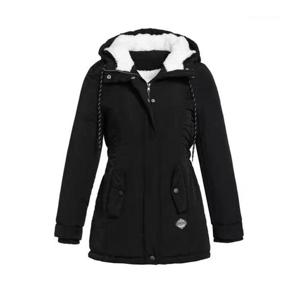 winter zipper casual ladies coats thicked fleece womens trench coats long sleeve hooded warm women outerwear clothing, Tan;black
winter zipper casual ladies coats thicked fleece womens trench coats long sleeve hooded warm women outerwear clothing, Tan;black