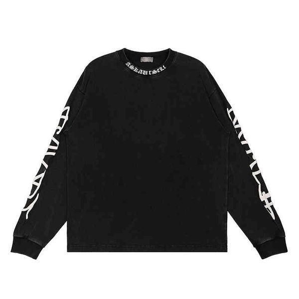 men's t-shirts autumn and winter high street fashion brand neckline sanskrit letter foaming printing round neck long sleeve t-shirt h07, White;black
men's t-shirts autumn and winter high street fashion brand neckline sanskrit letter foaming printing round neck long sleeve t-shirt h07, White;black
