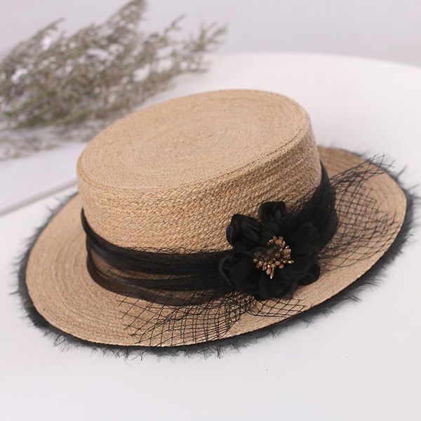 202112-chenxing new spring handmade raffia grass lace flower golden stamen lady fedoras cap women leisure panama jazz hat, Blue;gray
202112-chenxing new spring handmade raffia grass lace flower golden stamen lady fedoras cap women leisure panama jazz hat, Blue;gray