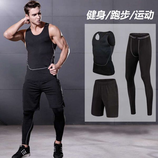 strength summer gym sportswear men's muscle running vest three piece basketball suit, Gray
strength summer gym sportswear men's muscle running vest three piece basketball suit, Gray